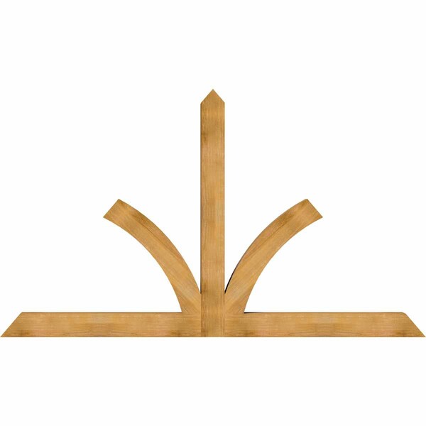 Ekena Millwork Richland Rough Sawn Timber Gable Bracket, Western Red Cedar, 108"W x 63"H x 6"D x 6"F, 14/12 Pitch GBW108X63X0606RIC00RWR - main
